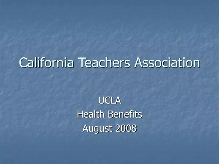 california teachers association