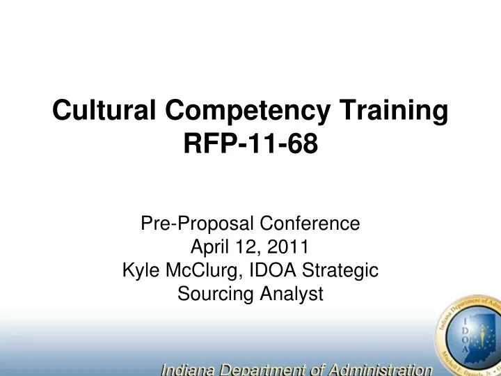 cultural competency training rfp 11 68