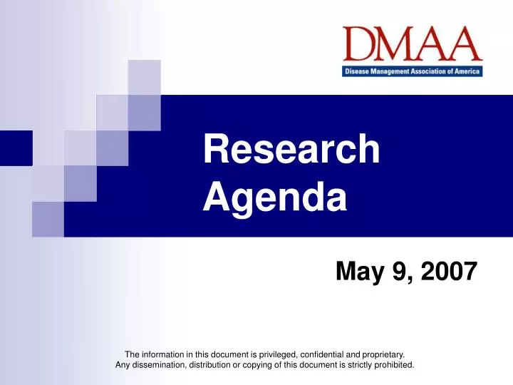 research agenda