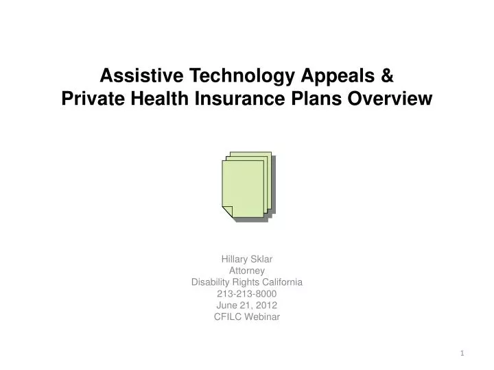 assistive technology appeals private health insurance plans overview