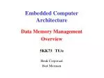 Embedded Computer Architecture - slide 1