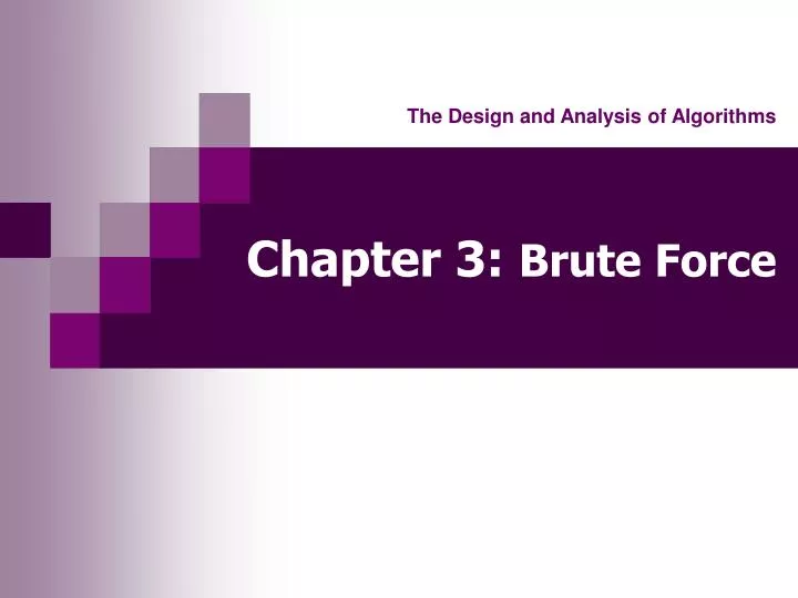 chapter 3 brute force