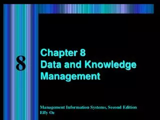 Chapter 8 Data and Knowledge Management