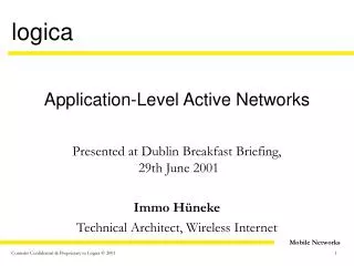 Application-Level Active Networks