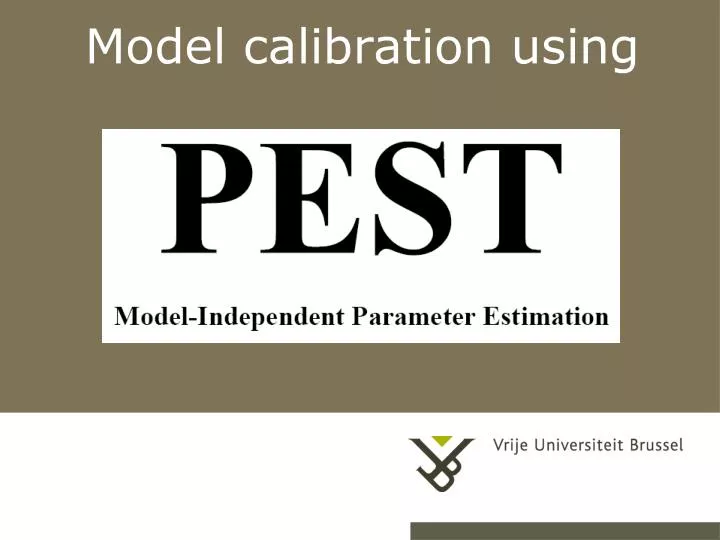 model calibration using