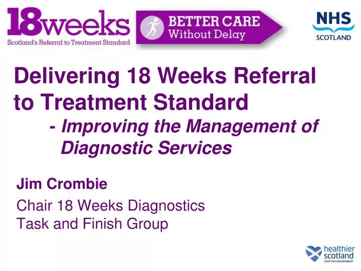 delivering 18 weeks referral to treatment standard improving the management of diagnostic services