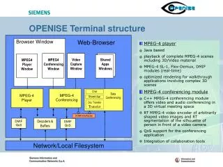 OPENISE Terminal structure
