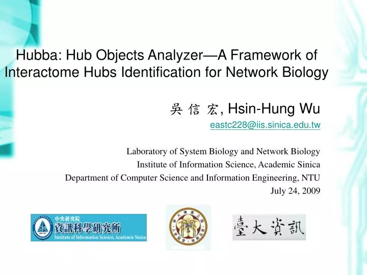 hubba hub objects analyzer a framework of interactome hubs identification for network biology