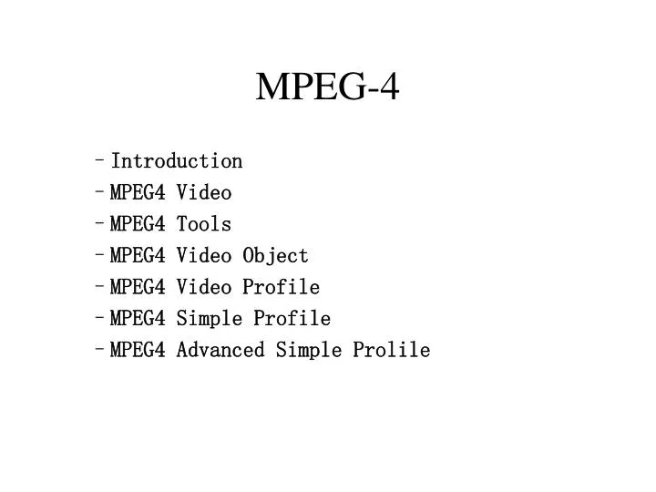 mpeg 4