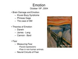 Emotion October 19 th , 2004