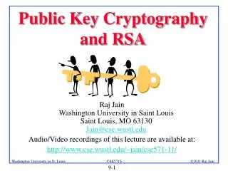 Public Key Cryptography and RSA