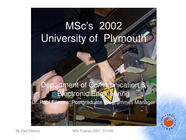 msc s 2002 university of plymouth