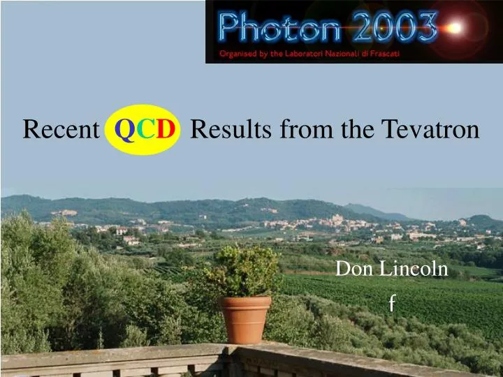 recent q c d results from the tevatron