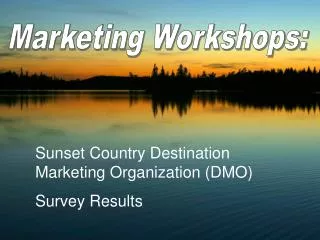 Marketing Workshops: