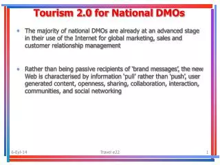 Tourism 2.0 for National DMOs