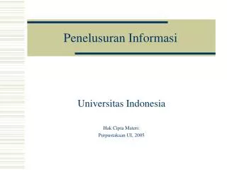 penelusuran informasi