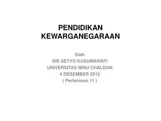 pendidikan kewarganegaraan