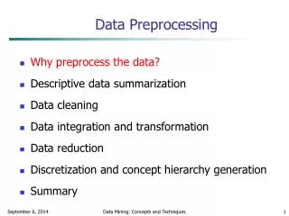 data preprocessing