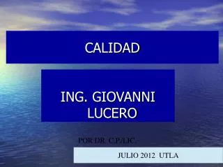 calidad