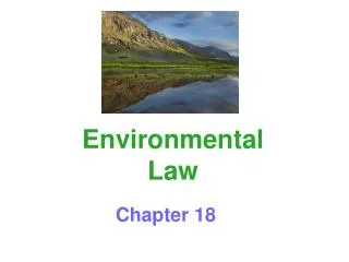 environmental law