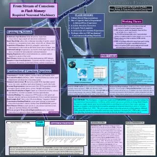 From Stream of Conscious to Flash Memory : Required Neuronal Machinery