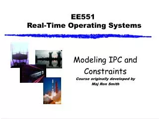 EE551 Real-Time Operating Systems