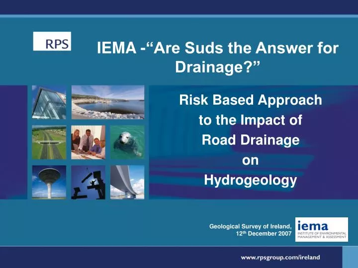 iema are suds the answer for drainage