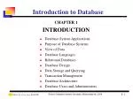 Introduction to Database - slide 1