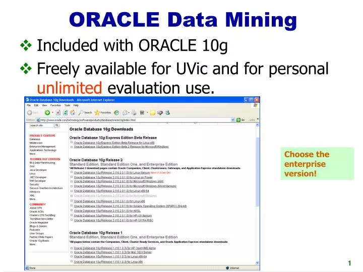 oracle data mining