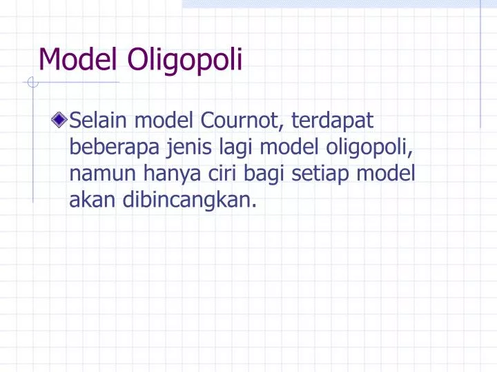 model oligopoli