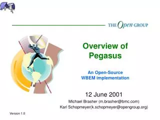 Overview of Pegasus An Open-Source WBEM implementation