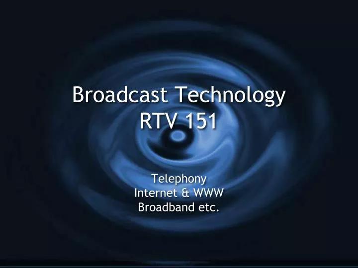 broadcast technology rtv 151