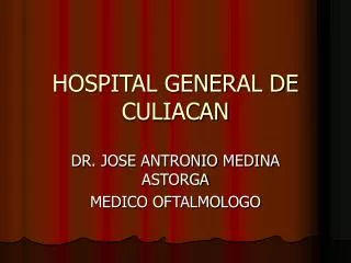 HOSPITAL GENERAL DE CULIACAN