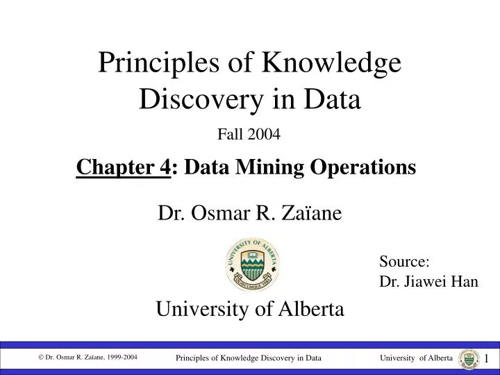 principles of knowledge discovery in data