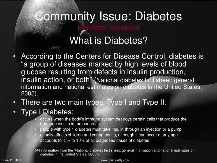 community issue diabetes henrietta sandoval