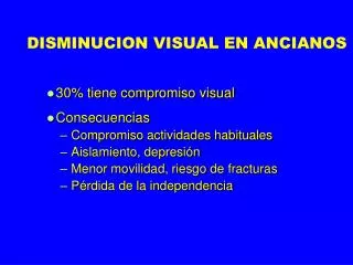 disminucion visual en ancianos