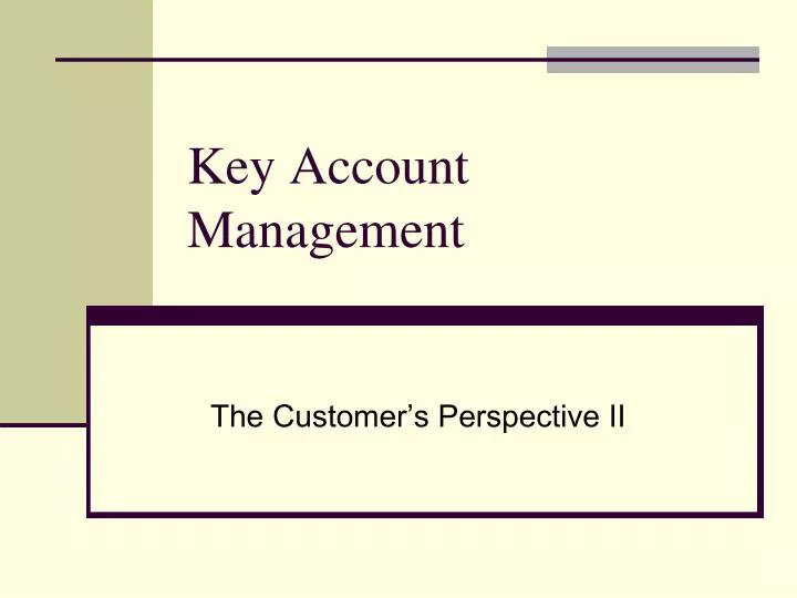 key account management
