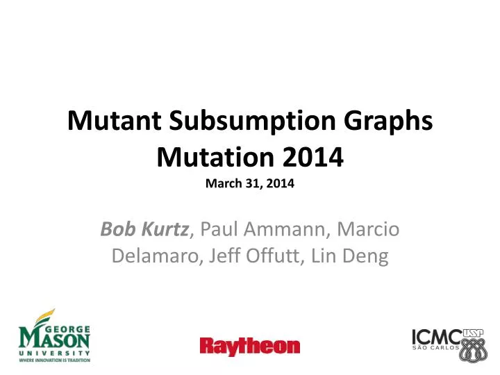 mutant subsumption graphs mutation 2014 march 31 2014