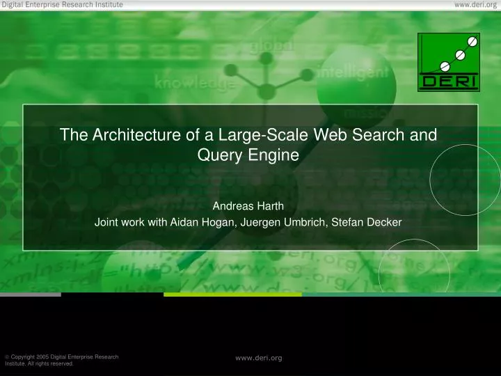 the architecture of a large scale web search and query engine