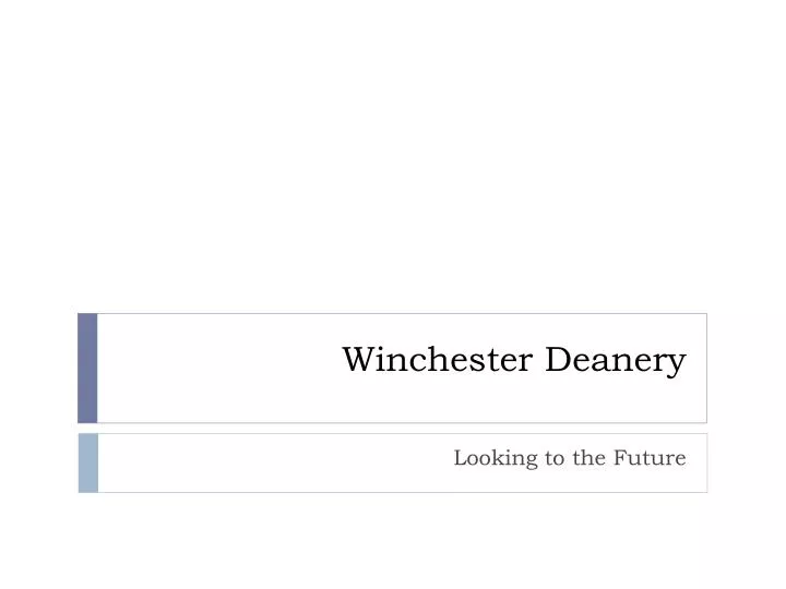 winchester deanery