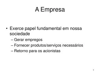 a empresa