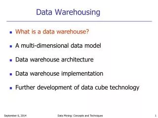 data warehousing