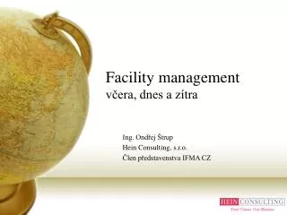 facility management v era dnes a z tra
