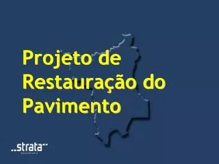 projeto de restaura o do pavimento
