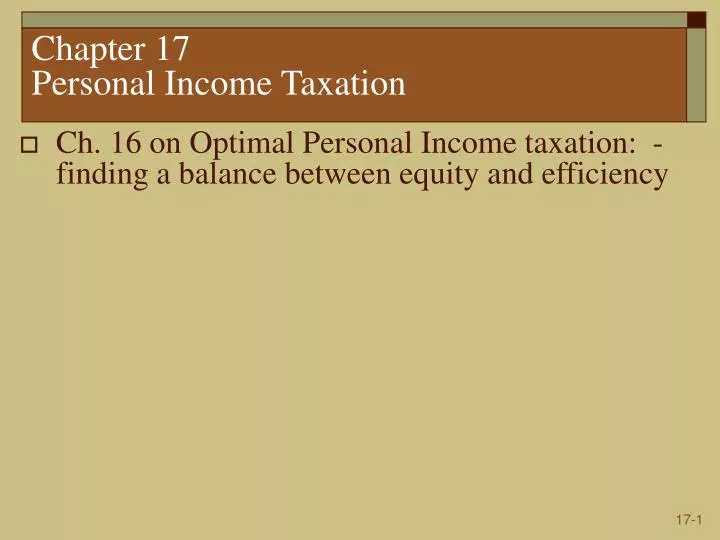 chapter 17 personal income taxation