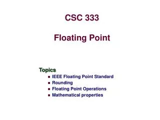 floating point