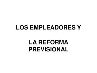los empleadores y