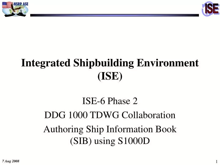 integrated shipbuilding environment ise