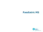 Paediatric MS - slide 1