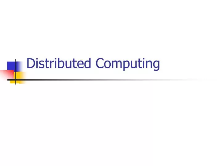 distributed computing